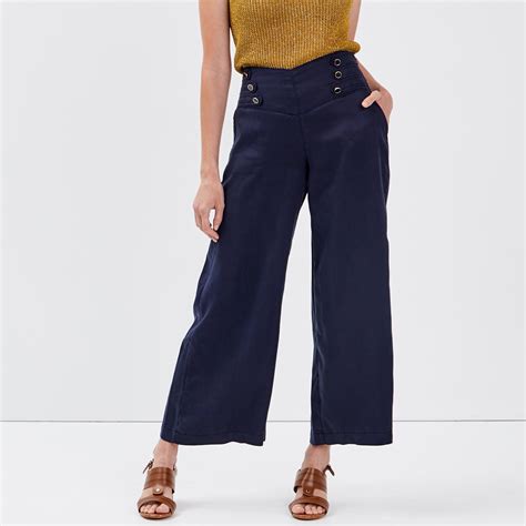 les pantalons à la taille haute ysl